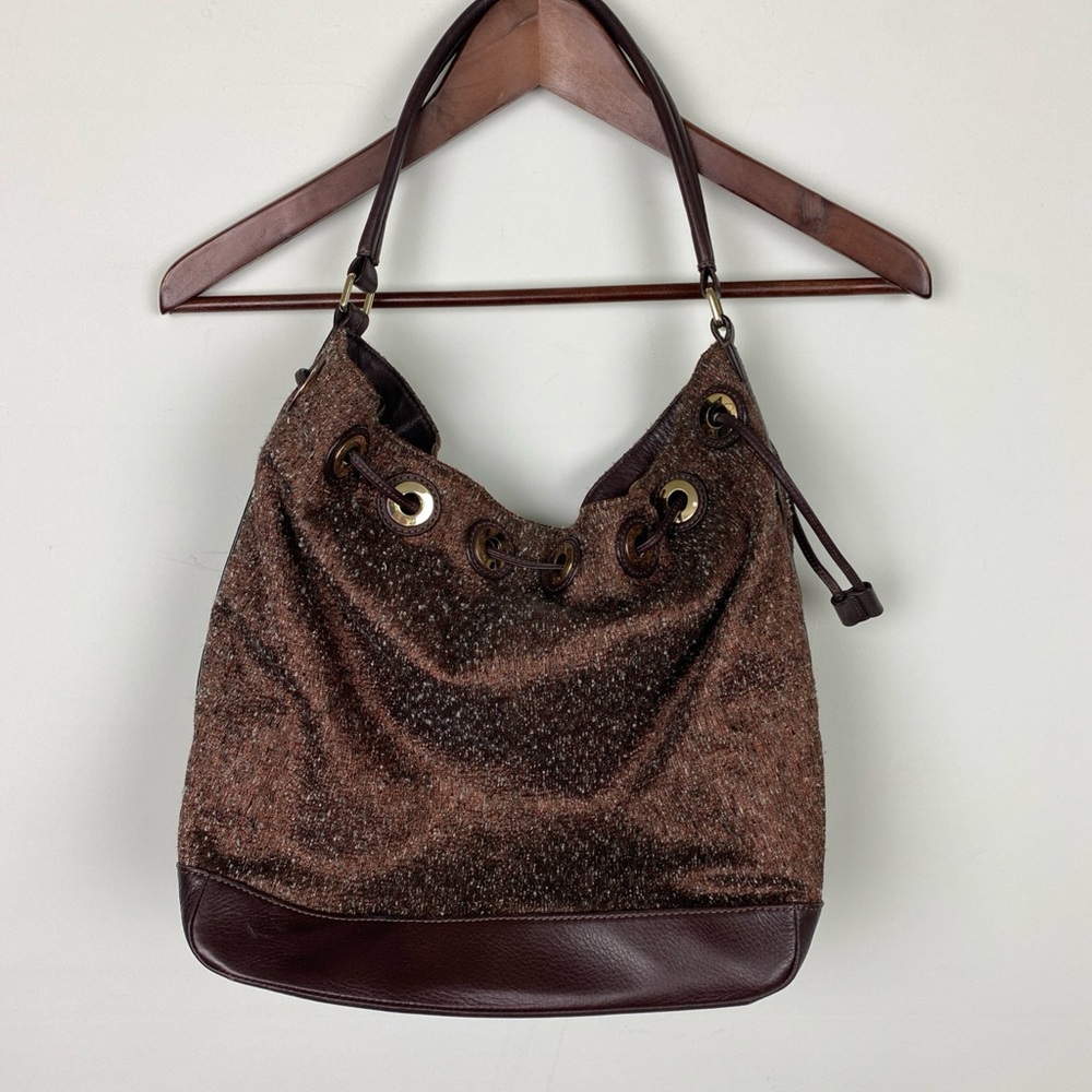 intage Helen Kaminski drawstring bucket bag with cloth protective bag L lamalo12